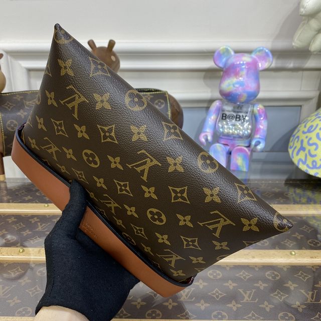 Louis vuitton original monogram canvas pochette tuileries M64034 brown