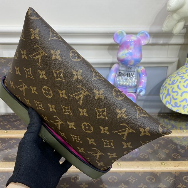 Louis vuitton original monogram canvas pochette tuileries M64034 green