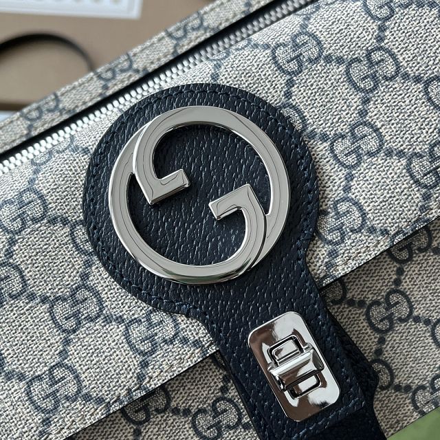 GG original canvas blondie belt bag 718154 dark blue