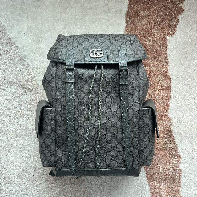 GG original canvas medium backpack 598140 grey