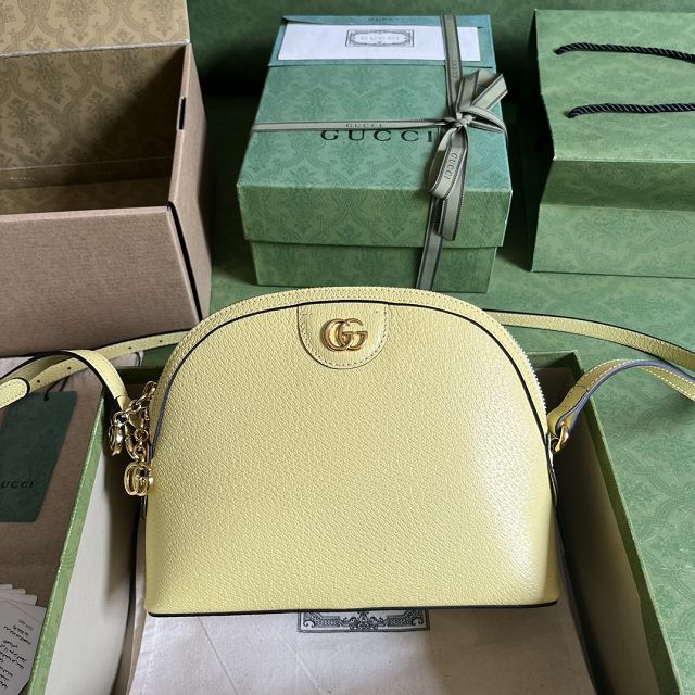 GG original calfskin ophidia small shoulder bag 499621 yellow