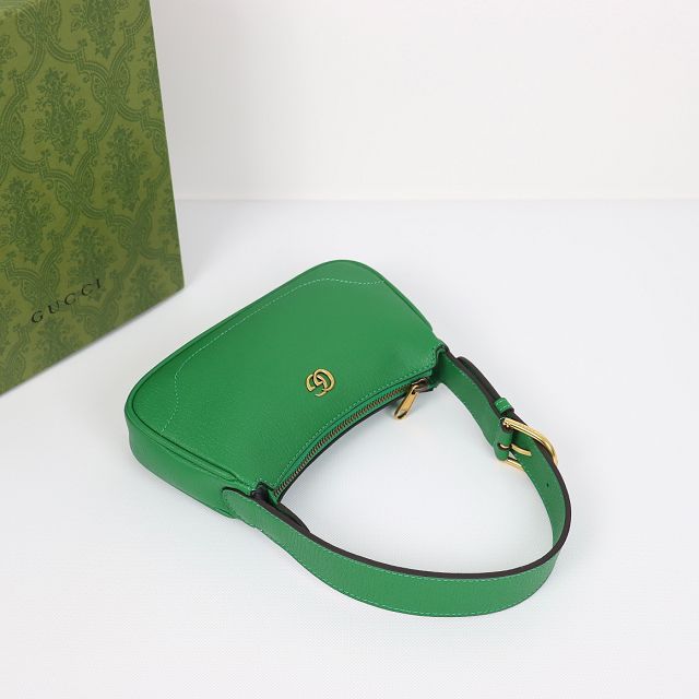 2023 GG original calfskin aphrodite shoulder bag 739076 green