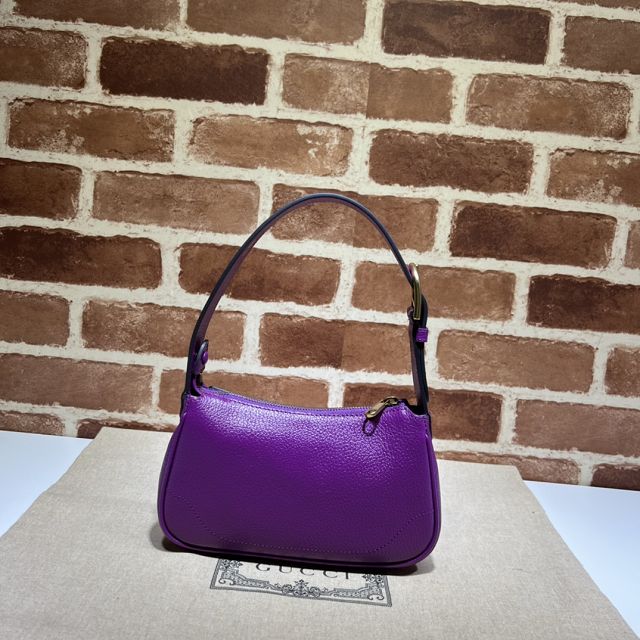 2023 GG original calfskin aphrodite shoulder bag 739076 purple