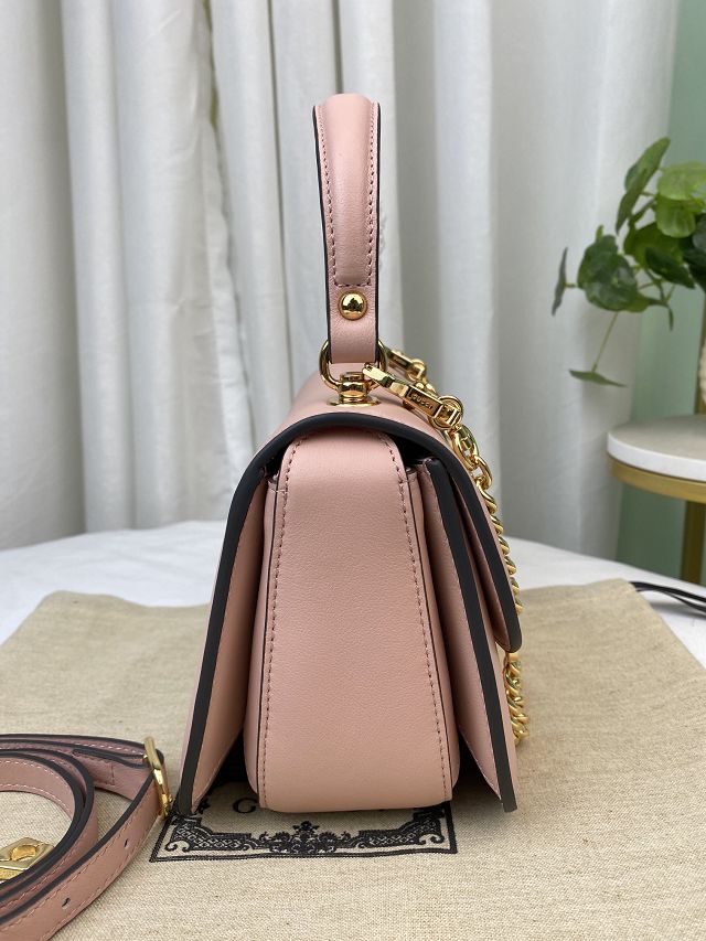 2023 GG original calfskin blondie top handle bag 735101 pink