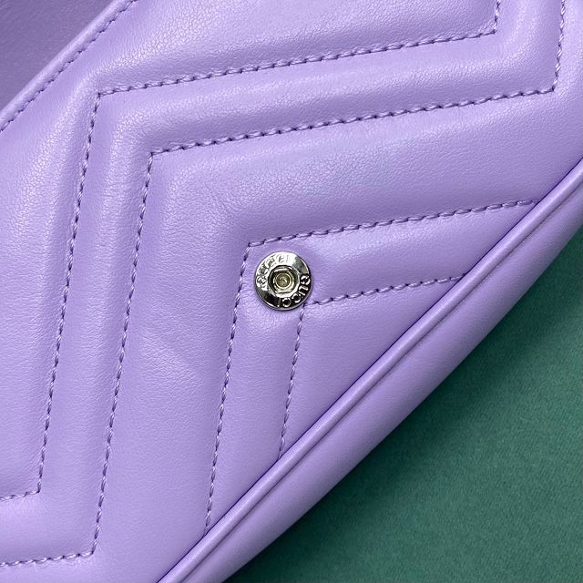 GG original calfskin marmont super mini bag 476433 purple