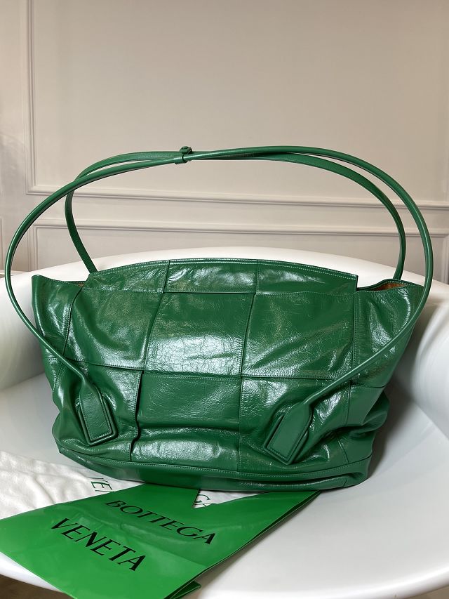 BV original paper calfskin large arco 56 bag 573400 green