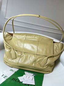 BV original paper calfskin large arco 56 bag 573400 light yellow