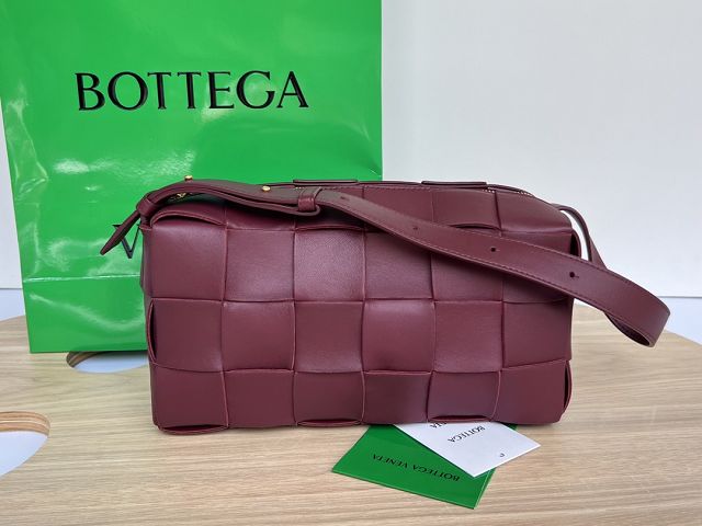 BV original lambskin brick cassette bag 709360 barolo