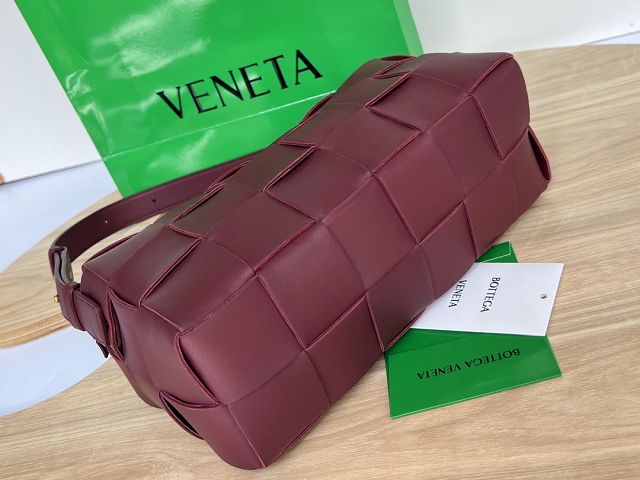 BV original lambskin brick cassette bag 709360 barolo