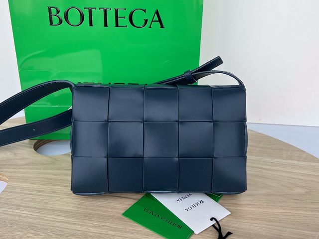 BV original lambskin cassette crossbody bag 578004 dark blue