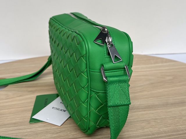 BV original lambskin small camera bag 710048 green