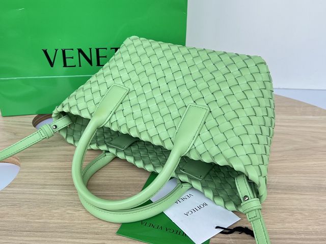 BV original lambskin mini cabat tote bag 709464 pistachio