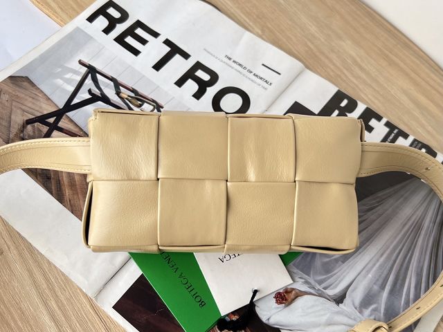 BV original calfskin cassette belt bag 651053 porridge