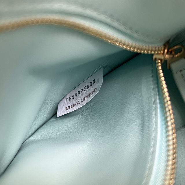 BV original lambskin brick cassette bag 709360 tiffany blue