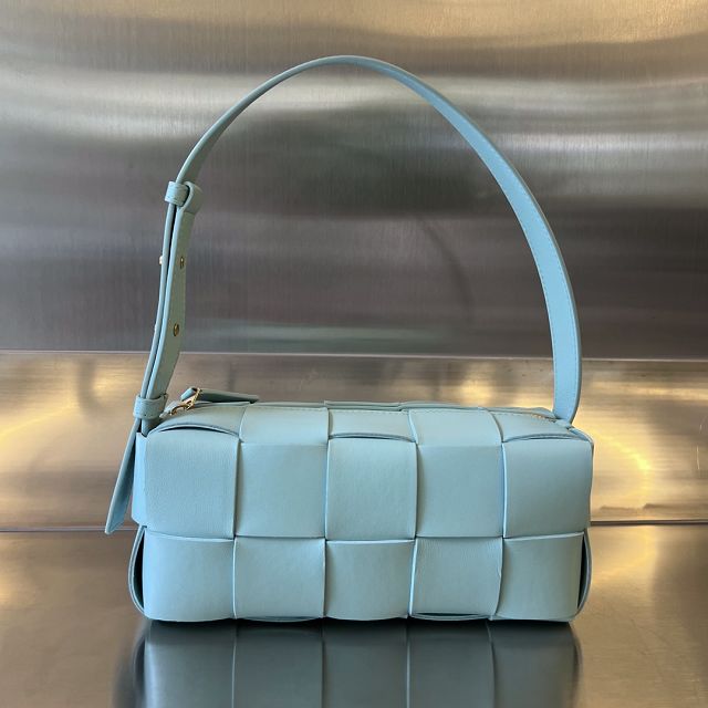 BV original lambskin small brick cassette 729166 tiffany blue