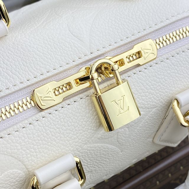 2023 Louis vuitton original monogram calfskin speedy 20 M58953 white