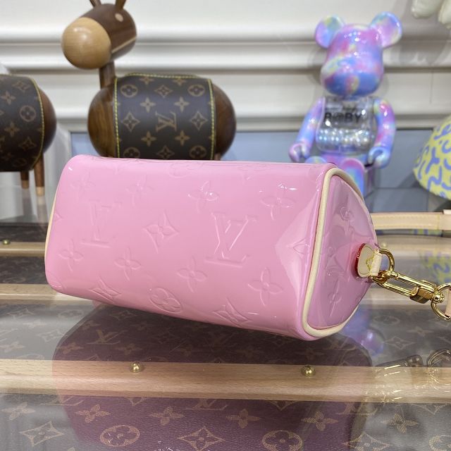 Louis vuitton original patent calfskin nano speedy M81879 pink