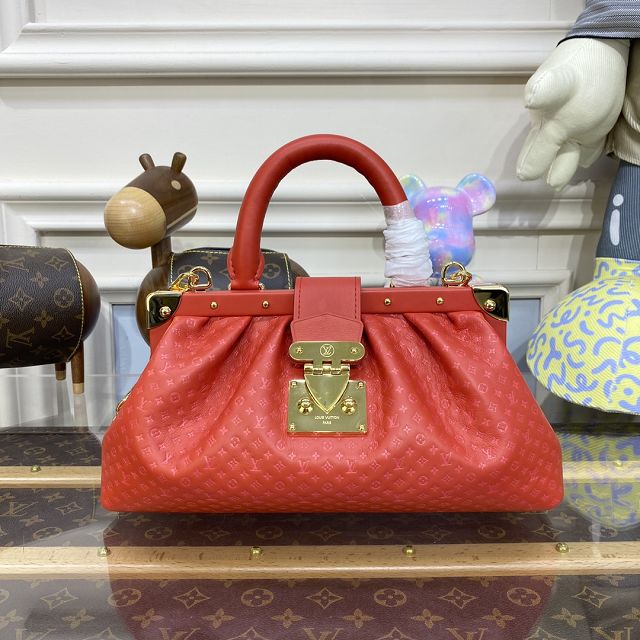 2023 Louis vuitton original calfskin clutch M22327 red