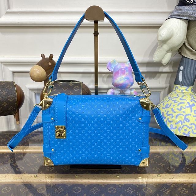 2023 Louis vuitton original calfskin side trunk M46358 blue