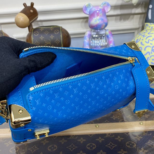 2023 Louis vuitton original calfskin side trunk M46358 blue