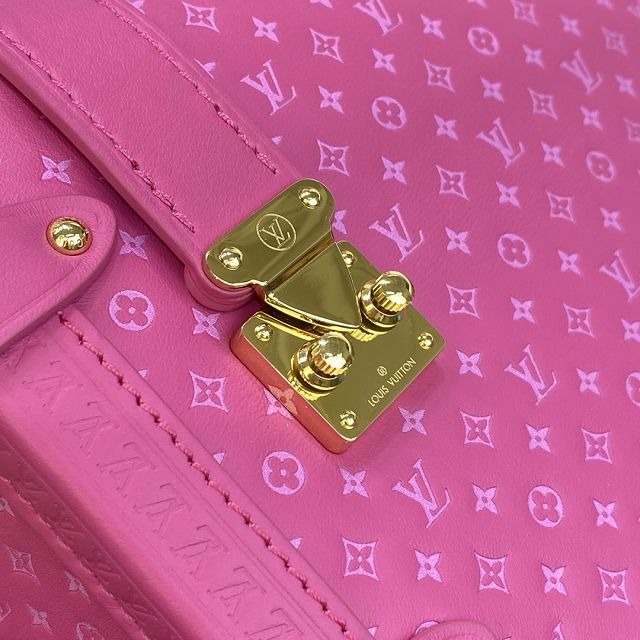 2023 Louis vuitton original calfskin side trunk M46358 rose red