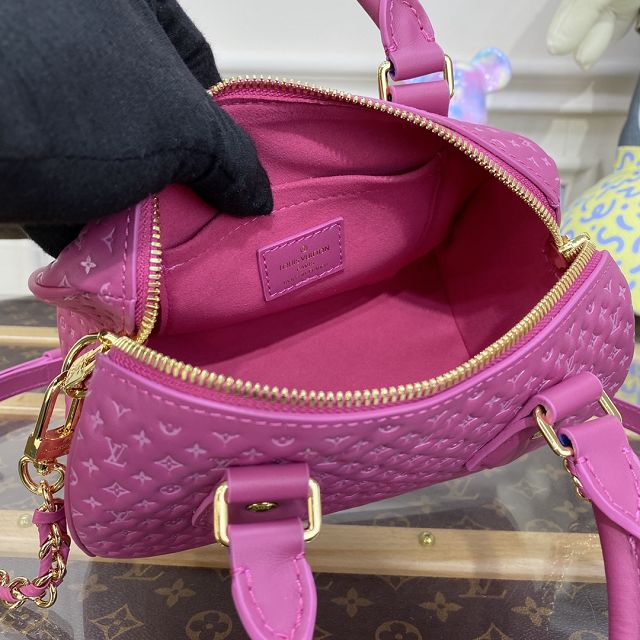 2023 Louis vuitton original calfskin speedy 20 M22286 rose red