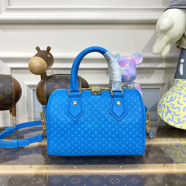 2023 Louis vuitton original calfskin speedy 20 M22596 blue