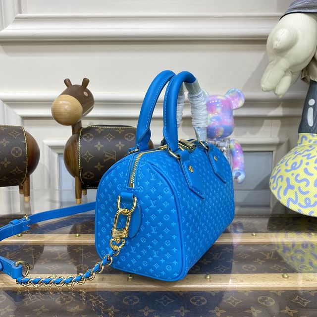 2023 Louis vuitton original calfskin speedy 20 M22596 blue