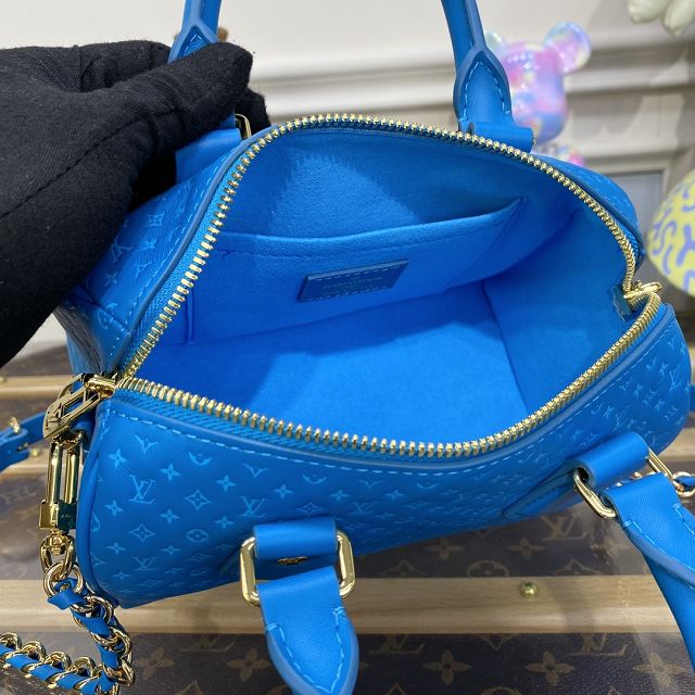 2023 Louis vuitton original calfskin speedy 20 M22596 blue