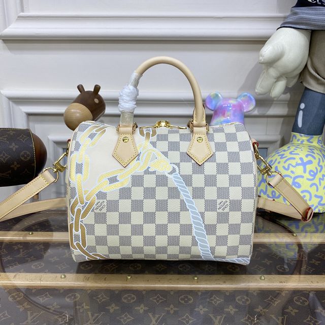 2023 Louis vuitton original damier azur speedy 25 N40473