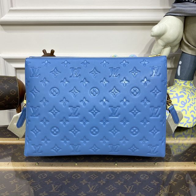 2023 Louis vuitton original lambskin coussin pm bag M21650 blue