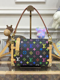 2023 Louis vuitton original monogram multicolor side trunk M46359 black