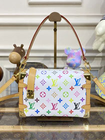 2023 Louis vuitton original monogram multicolor side trunk M46359 white