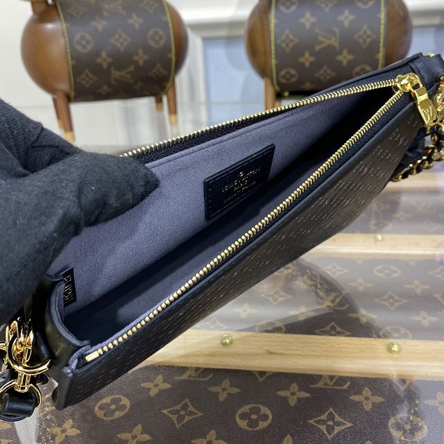 Louis vuitton original calfskin lexington pouch M82247 black