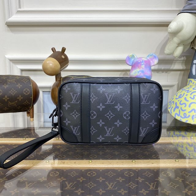 Louis vuitton original monogram eclipse pochette kasai M82076