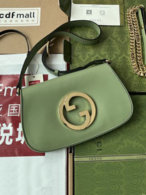 2023 GG original calfskin blondie shoulder bag 699268 light green