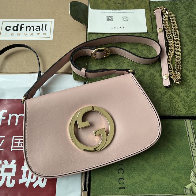 2023 GG original calfskin blondie shoulder bag 699268 light pink