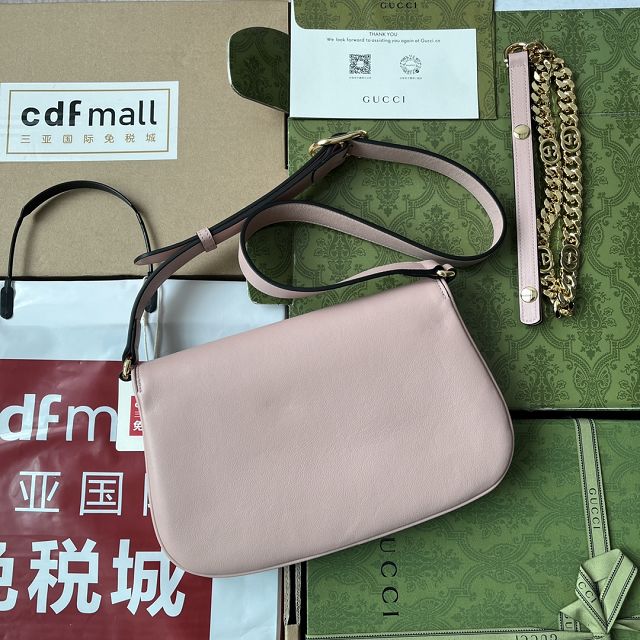 2023 GG original calfskin blondie shoulder bag 699268 light pink