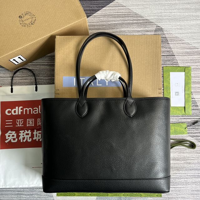 2023 GG original calfskin ophidia medium tote bag 739730 black