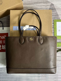 2023 GG original calfskin ophidia medium tote bag 739730 dark brown