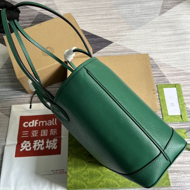 2023 GG original calfskin ophidia medium tote bag 739730 green