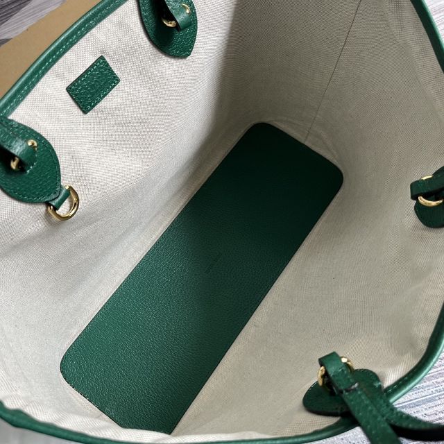 2023 GG original calfskin ophidia medium tote bag 739730 green