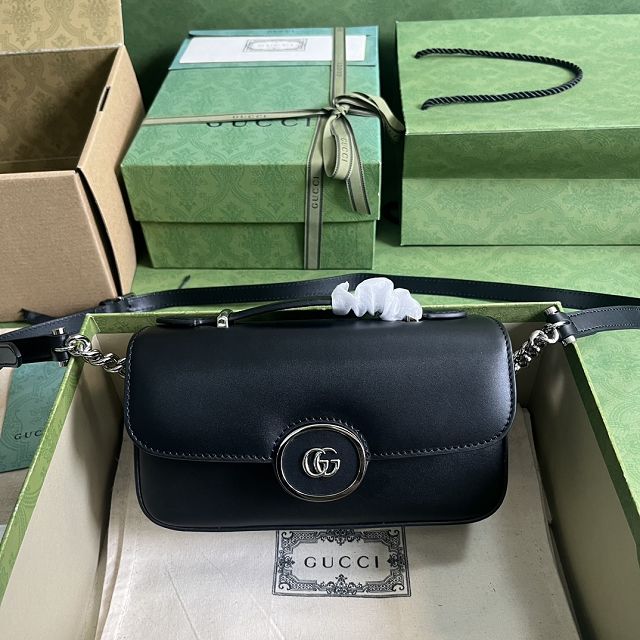 2023 GG original calfskin petite mini shoulder bag 739722 black