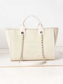 CC original mixed fibers small shopping bag AS3257 white