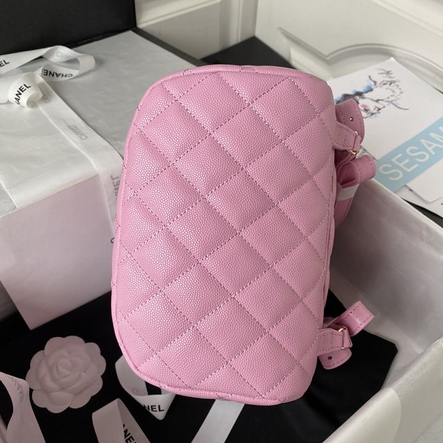 CC original grained calfskin backpack AS4058 pink