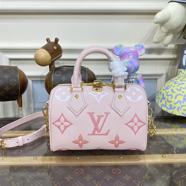 2023 Louis vuitton original calfskin speedy 20 M46518 pink