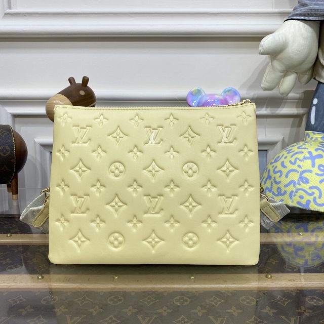 2023 Louis vuitton original lambskin coussin pm bag M57790 yellow