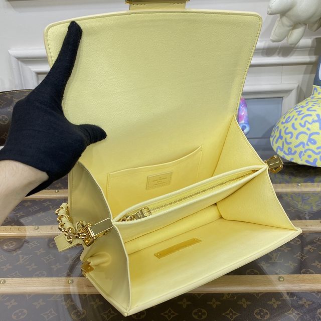 Louis vuitton original calfskin dauphine mm M22276 yellow