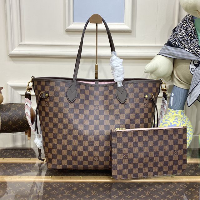 Louis vuitton original damier ebene neverfull mm N40448 