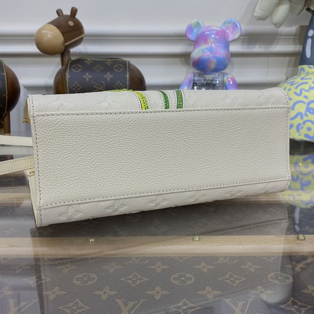 2023 Louis vuitton original calfskin onthego pm M21732 white